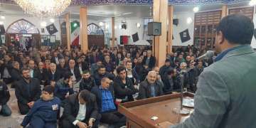 همایش انتخاباتی رضا حاجی پور در مسجد امام رضا ع در آمل + تصاویر