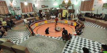 مسابقات زورخانه ای بسیج مازندران در آمل